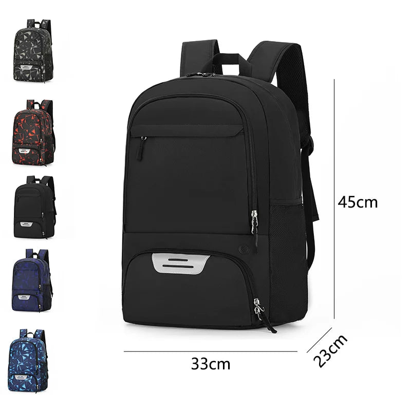 Big Basketball Backpack Men Travel Sports  Outdoor Nylon Backpack Youth Student Backpack  Football Bag With Shoe Pocket Backpack