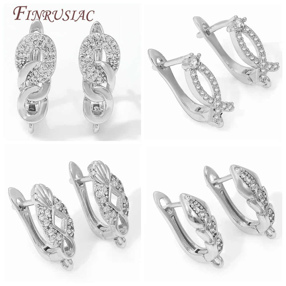 18K Gold Plated,Anti-Allergy Earring Hook Clasps,Supplies For Jewelry,Fasteners Earwires,Earrings Fixtures Accessories