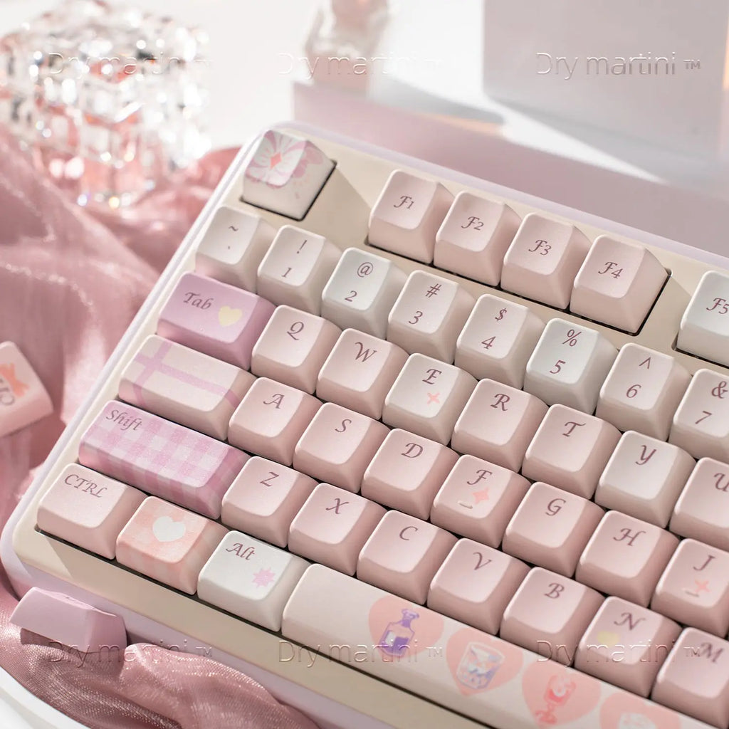 New MDA Keycap Drunk Moment Mechanical Keyboard Ball Cap Simple PBT Sublimation 61 68 75 87 98 108