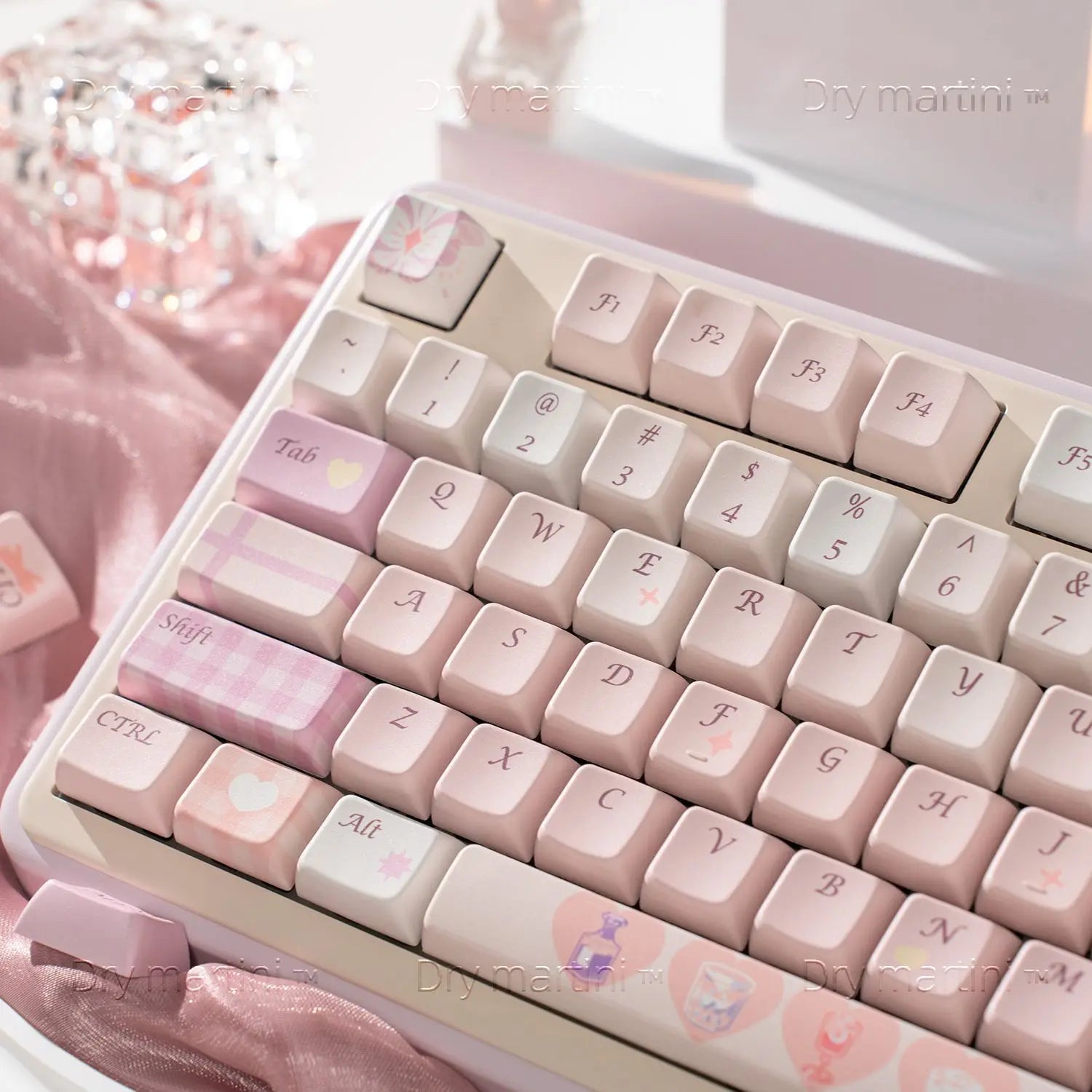 New MDA Keycap Drunk Moment Mechanical Keyboard Ball Cap Simple PBT Sublimation 61 68 75 87 98 108