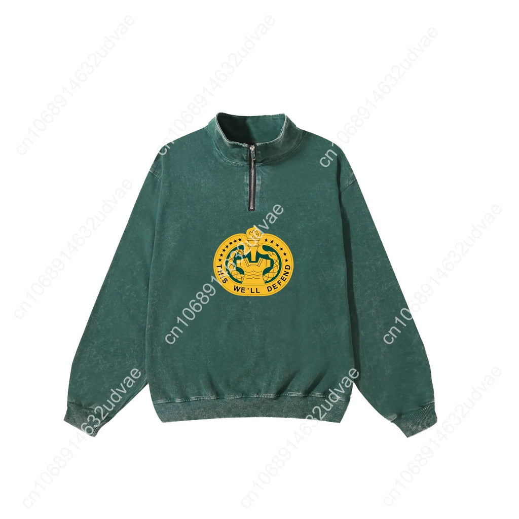 Drill Sergeant Identification Badge Retro Sweatshirt Man Woman Teenager Vintage Pullover Half Custom Made Tops Sleeved Tshirt