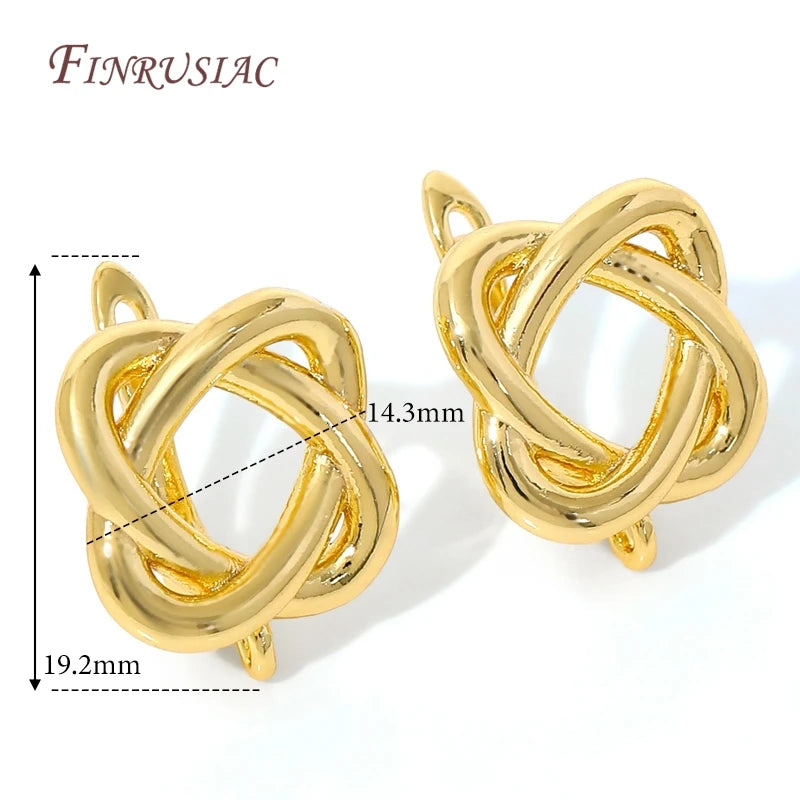 18K Gold Plated,Anti-Allergy Earring Hook Clasps,Supplies For Jewelry,Fasteners Earwires,Earrings Fixtures Accessories
