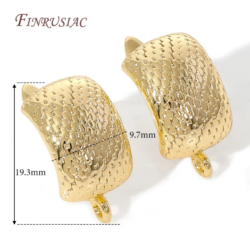 18K Gold Plated,Anti-Allergy Earring Hook Clasps,Supplies For Jewelry,Fasteners Earwires,Earrings Fixtures Accessories