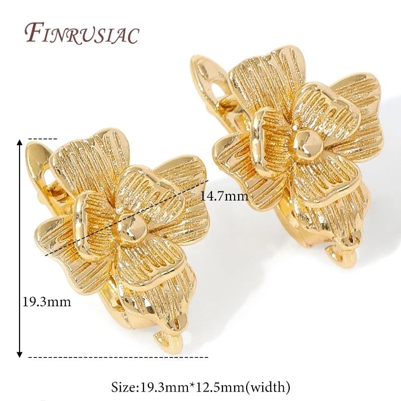 18K Gold Plated,Anti-Allergy Earring Hook Clasps,Supplies For Jewelry,Fasteners Earwires,Earrings Fixtures Accessories