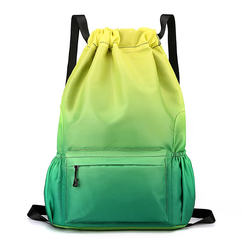 Bundle Pocket Backpack Waterproof Nylon Leisure Swimming Fitness Bag  Basketball  Soccer And Volleyball  Training Bag Sports ﻿