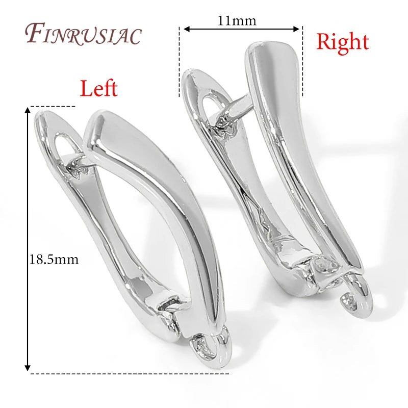 18K Gold Plated,Anti-Allergy Earring Hook Clasps,Supplies For Jewelry,Fasteners Earwires,Earrings Fixtures Accessories