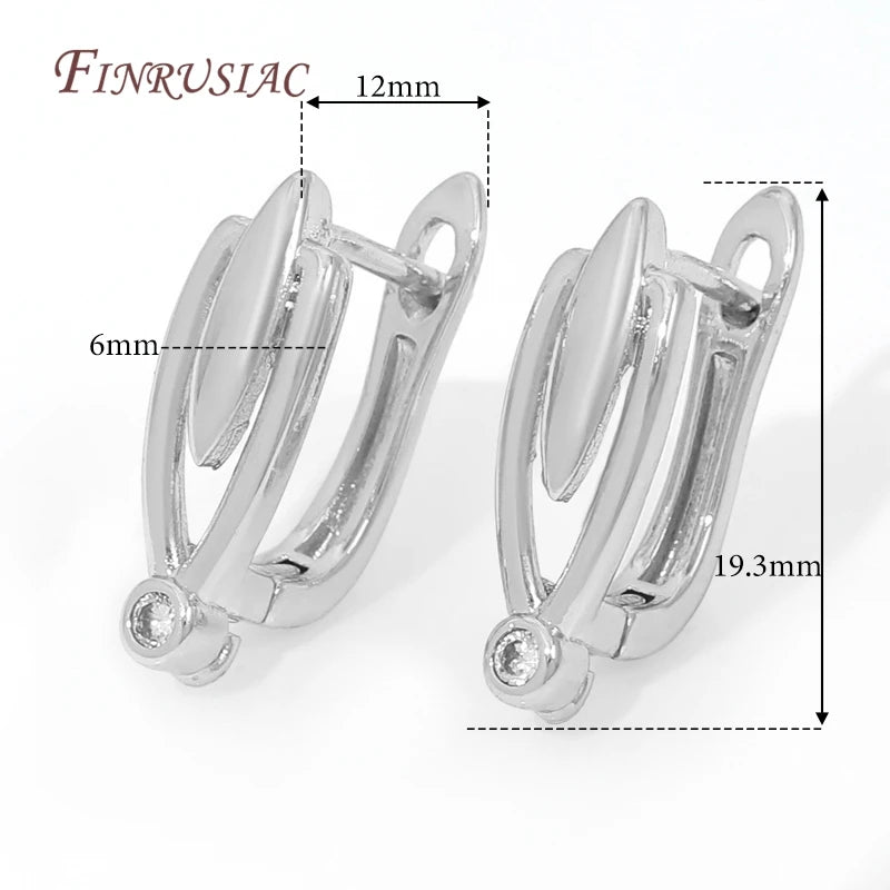 18K Gold Plated,Anti-Allergy Earring Hook Clasps,Supplies For Jewelry,Fasteners Earwires,Earrings Fixtures Accessories
