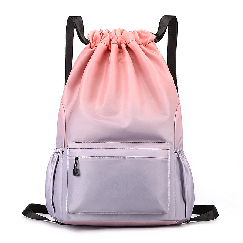 Bundle Pocket Backpack Waterproof Nylon Leisure Swimming Fitness Bag  Basketball  Soccer And Volleyball  Training Bag Sports ﻿