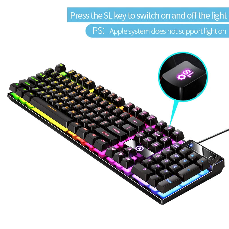 YINDIAO Keyboard Gaming Wired Laptop Desktops PC Computer Office