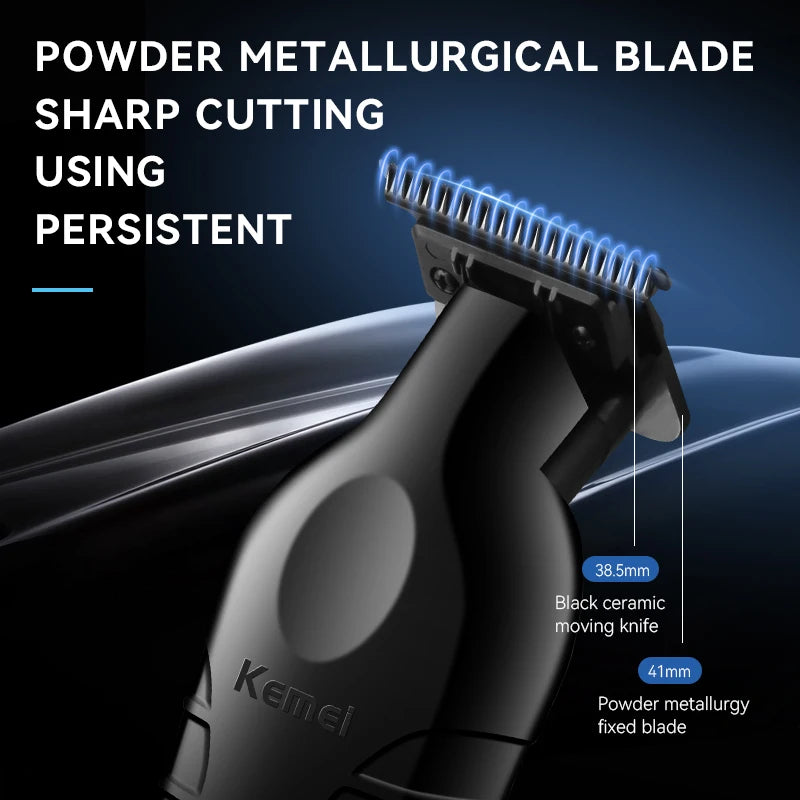 Kemei  Men's Cordless Hair Clipper USB Rechargeable Electric Hair
