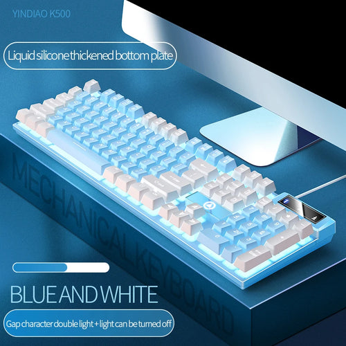 YINDIAO Keyboard Gaming Wired Laptop Desktops PC Computer Office