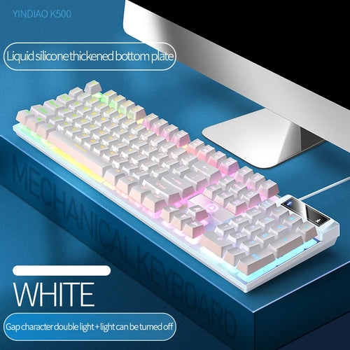 YINDIAO Keyboard Gaming Wired Laptop Desktops PC Computer Office