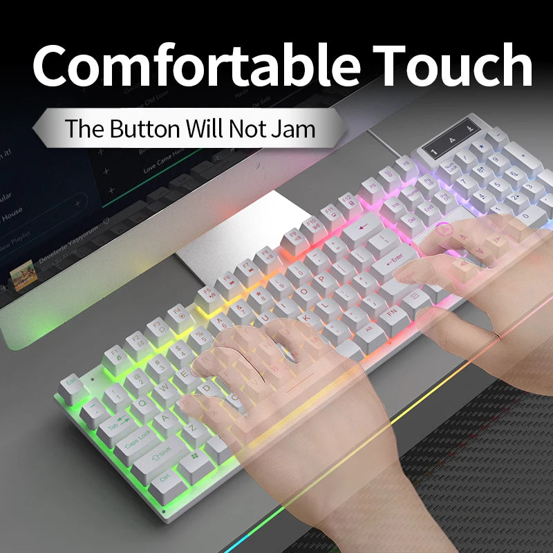 YINDIAO Keyboard Gaming Wired Laptop Desktops PC Computer Office