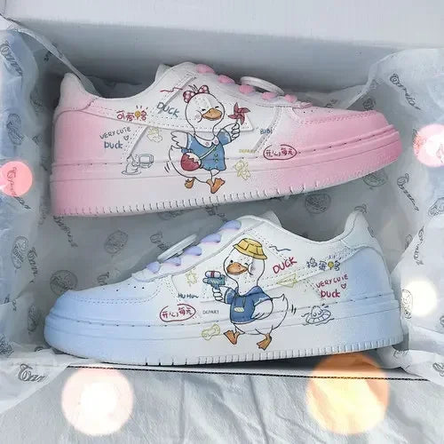 Disney Woman Stitch Minnie Mouse Mouse princess cute Casual shoes non-slip soft bottom sports shoes for girl gift