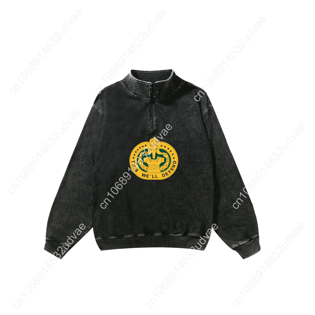 Drill Sergeant Identification Badge Retro Sweatshirt Man Woman Teenager Vintage Pullover Half Custom Made Tops Sleeved Tshirt