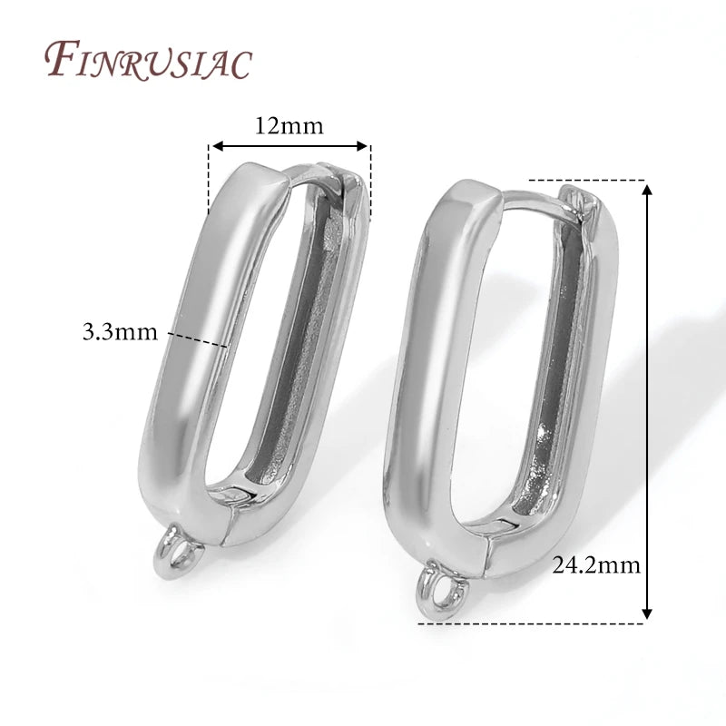 18K Gold Plated,Anti-Allergy Earring Hook Clasps,Supplies For Jewelry,Fasteners Earwires,Earrings Fixtures Accessories