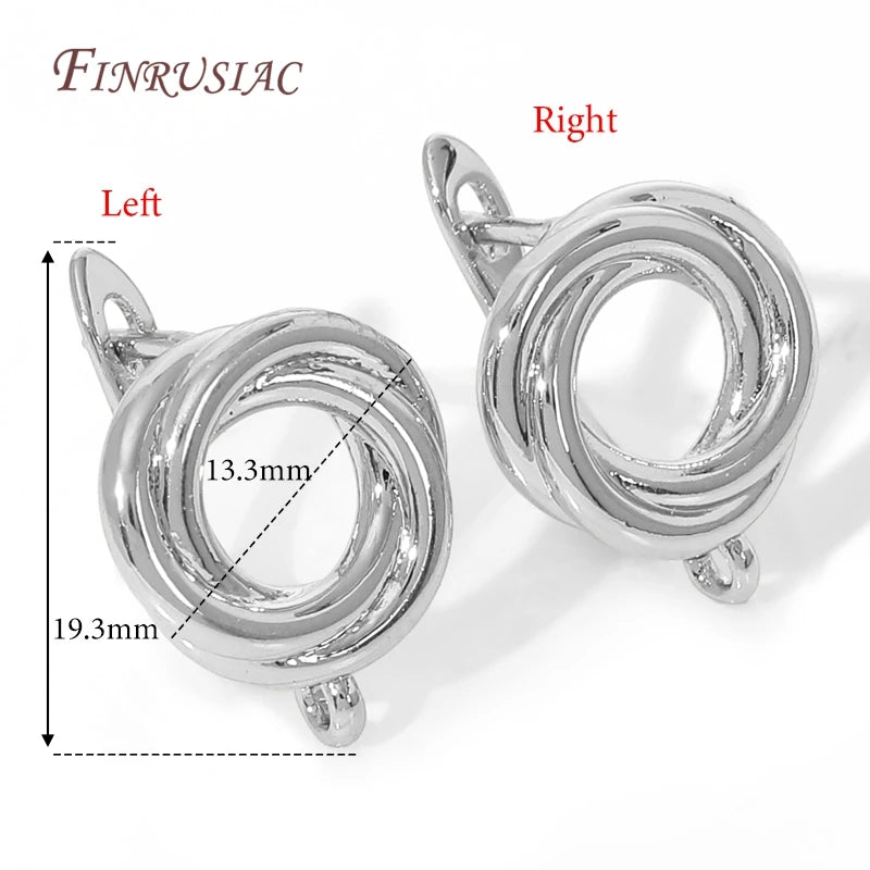 18K Gold Plated,Anti-Allergy Earring Hook Clasps,Supplies For Jewelry,Fasteners Earwires,Earrings Fixtures Accessories