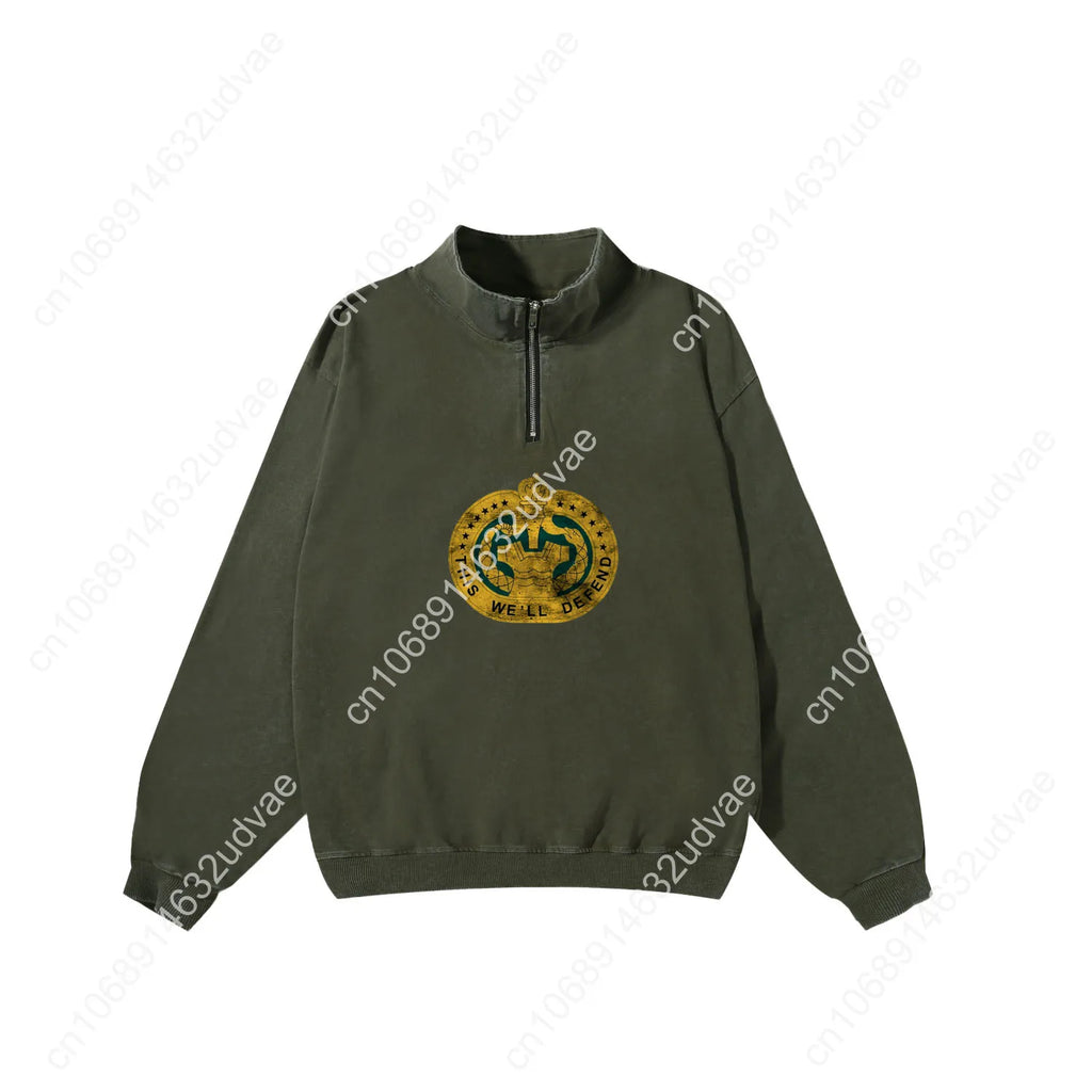 Drill Sergeant Identification Badge Retro Sweatshirt Man Woman Teenager Vintage Pullover Half Custom Made Tops Sleeved Tshirt